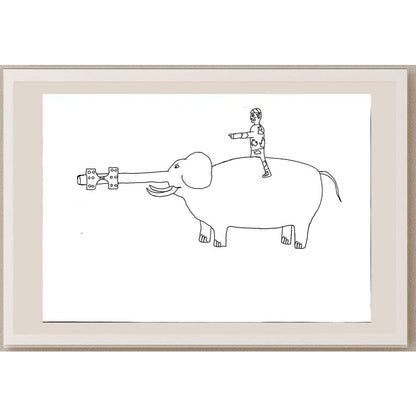 TurgutÜnal 29x21cm Orijinal Karikatür BOD04481