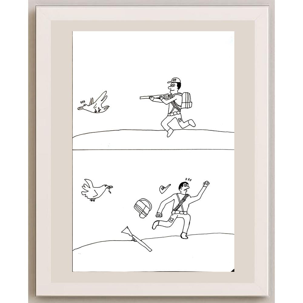 Eray Turan 29x21cm Orijinal Karikatür BOD04484