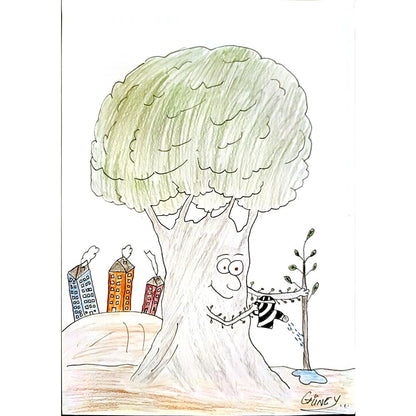 Güney Kızılateş 35x25cm Orijinal Karikatür BOD04491