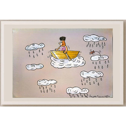 İlayda Tahincioğlu 35x25cm Orijinal Karikatür BOD04492