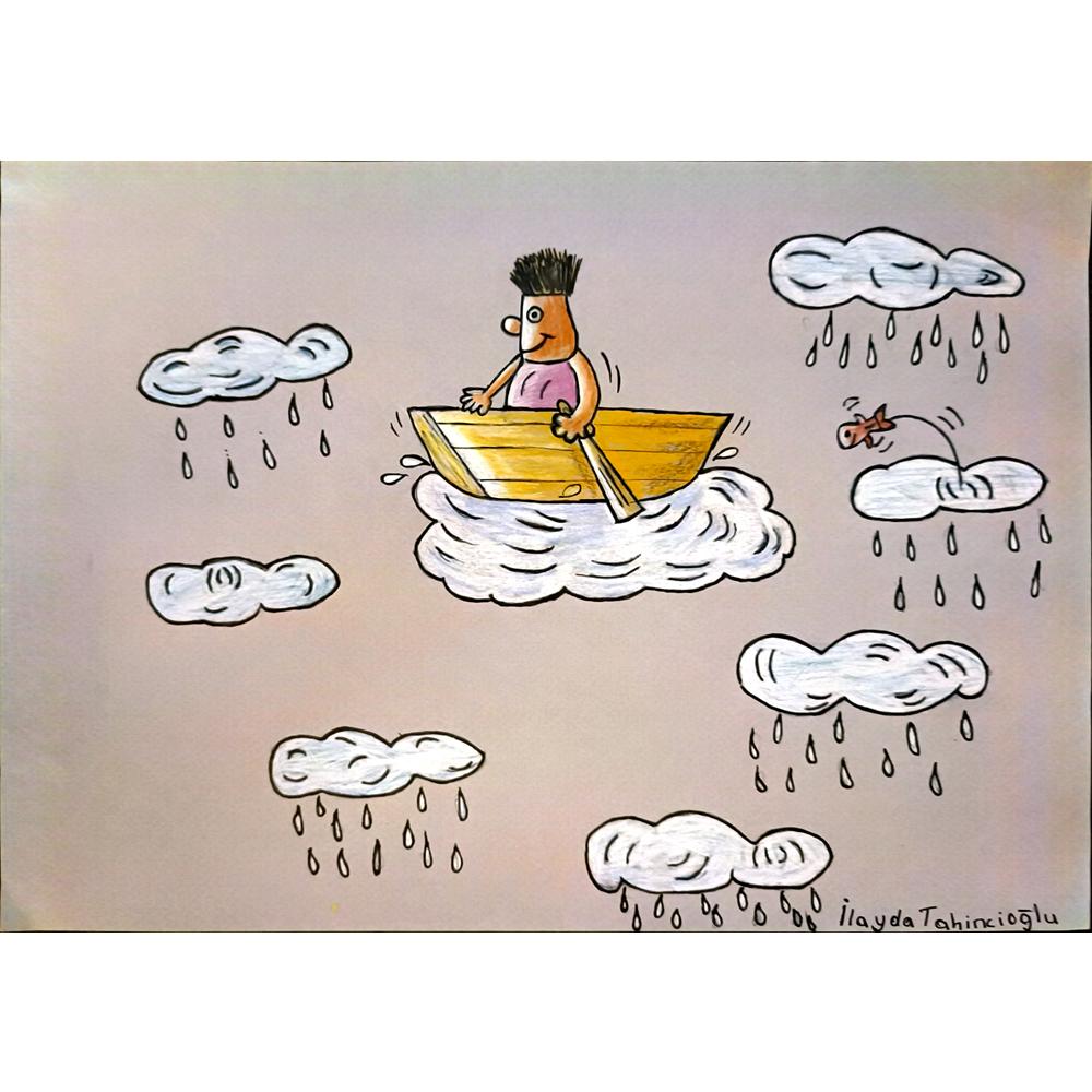 İlayda Tahincioğlu 35x25cm Orijinal Karikatür BOD04492