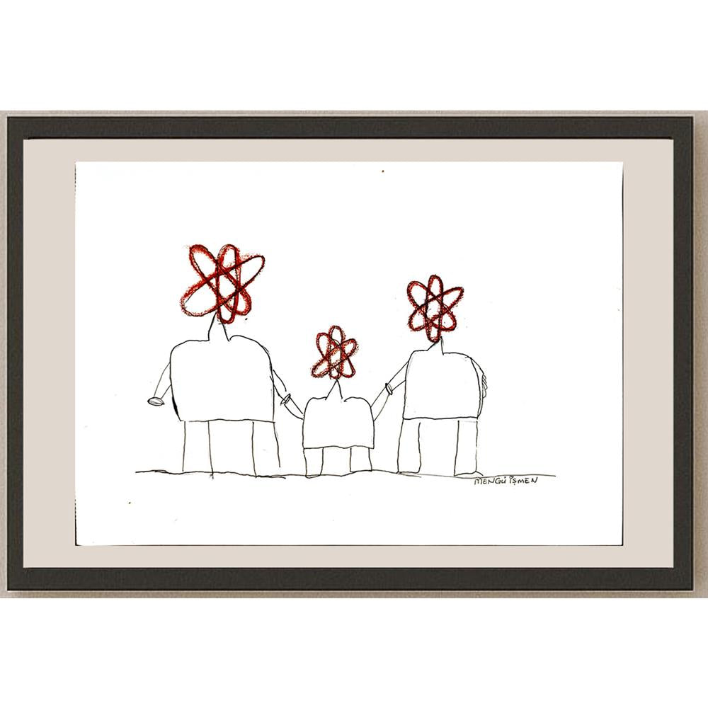 Mengü İşmen 35x25cm Orijinal Karikatür BOD04494