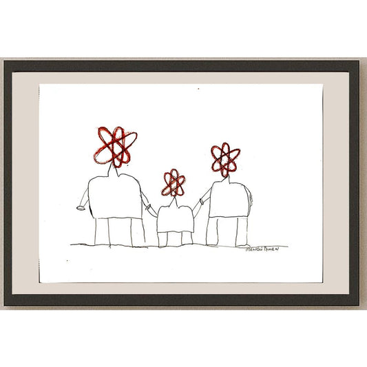 Mengü İşmen 35x25cm Orijinal Karikatür BOD04494