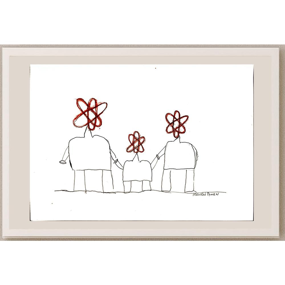 Mengü İşmen 35x25cm Orijinal Karikatür BOD04494