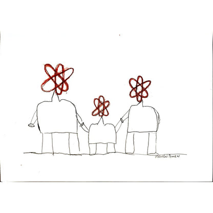 Mengü İşmen 35x25cm Orijinal Karikatür BOD04494
