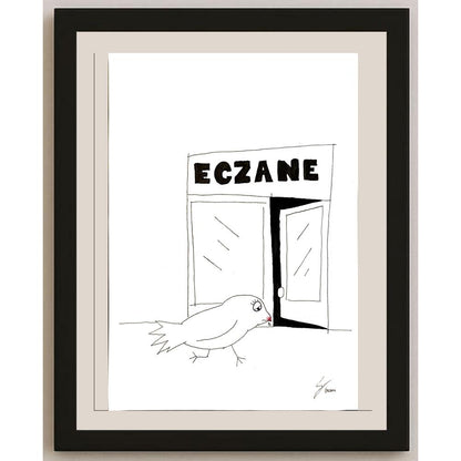 Yeşim Doğruer 29x21cm Orijinal Karikatür BOD04496