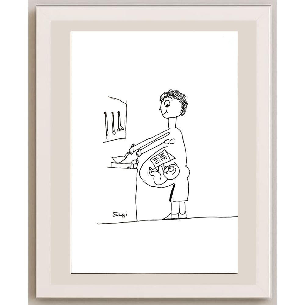 Ezgi Ece 29x21cm Orijinal Karikatür BOD04498