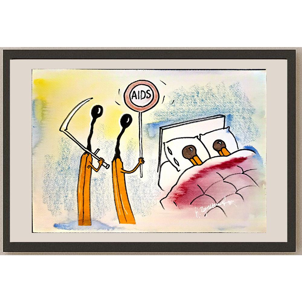 Chernyshev Nickolay 43x30cm Orijinal Karikatür BOD04501