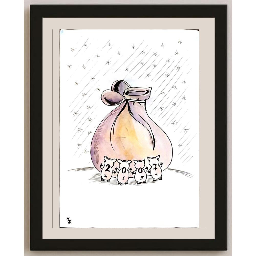 Zenya Kuznetzova 43x30cm Orijinal Karikatür BOD04503