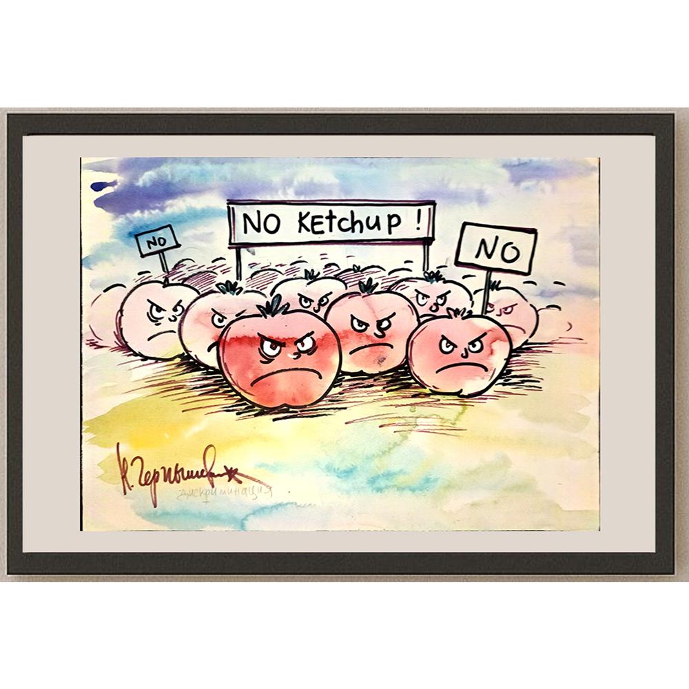 Chernyshev Nickolay 43x30cm Orijinal Karikatür BOD04507