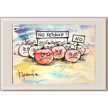 Chernyshev Nickolay 43x30cm Orijinal Karikatür BOD04507