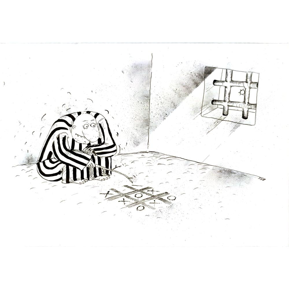 Sokolov Sergey 43x30cm Orijinal Karikatür BOD04509