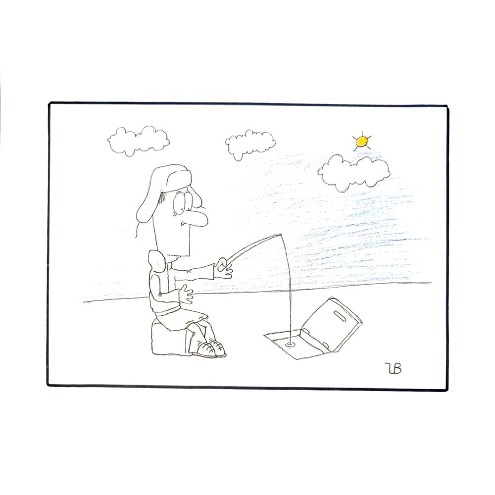 Vanya Bychkov 43x30cm Orijinal Karikatür BOD04510