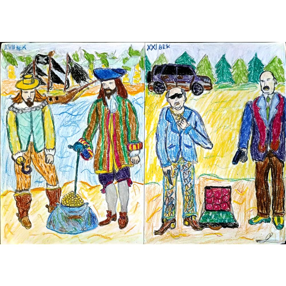 Oleg Ryabov 43x30cm Orijinal Karikatür BOD04511