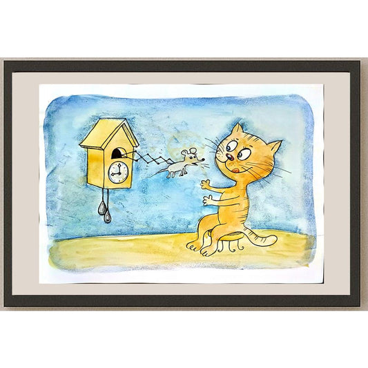 Alena Samsonova 43x30cm Orijinal Karikatür BOD04514