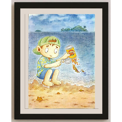 Benjasit Tumying 43x30cm Orijinal Karikatür BOD04522