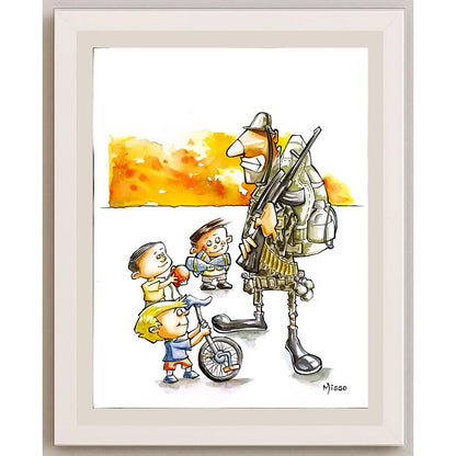 Edmilson Avancine 43x30cm Orijinal Karikatür BOD04524