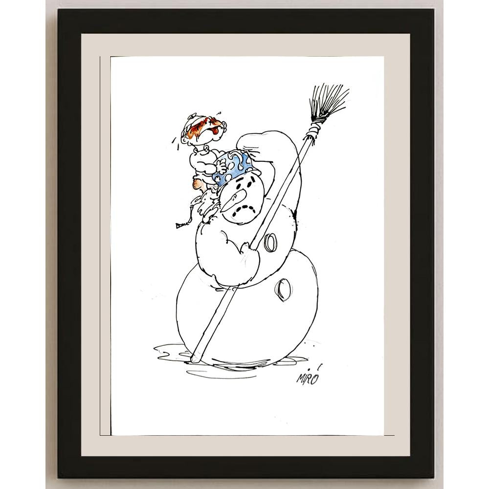 Georgijevski Miroslav 35x25cm Orijinal Karikatür BOD04526