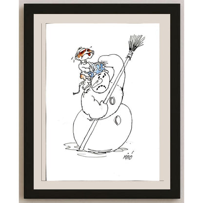 Georgijevski Miroslav 35x25cm Orijinal Karikatür BOD04526