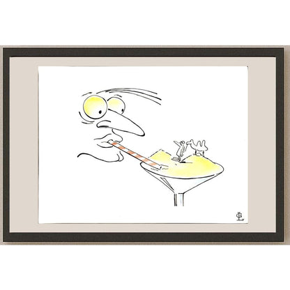 Grisha Lebedev 35x25cm Orijinal Karikatür BOD04527