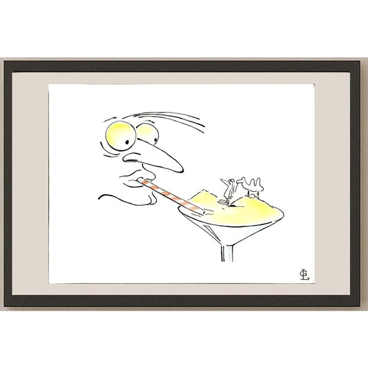 Grisha Lebedev 35x25cm Orijinal Karikatür BOD04527