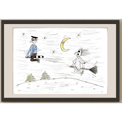 Sergeeva Kat 29x21cm Orijinal Karikatür BOD04530
