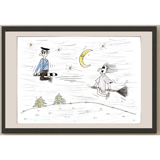 Sergeeva Kat 29x21cm Orijinal Karikatür BOD04530