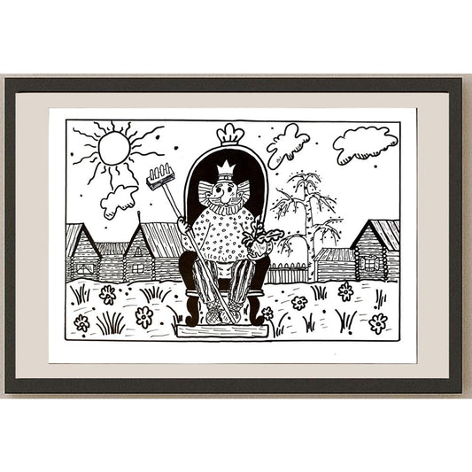 Victoria Evtikhieva 29x21cm Orijinal Karikatür BOD04531