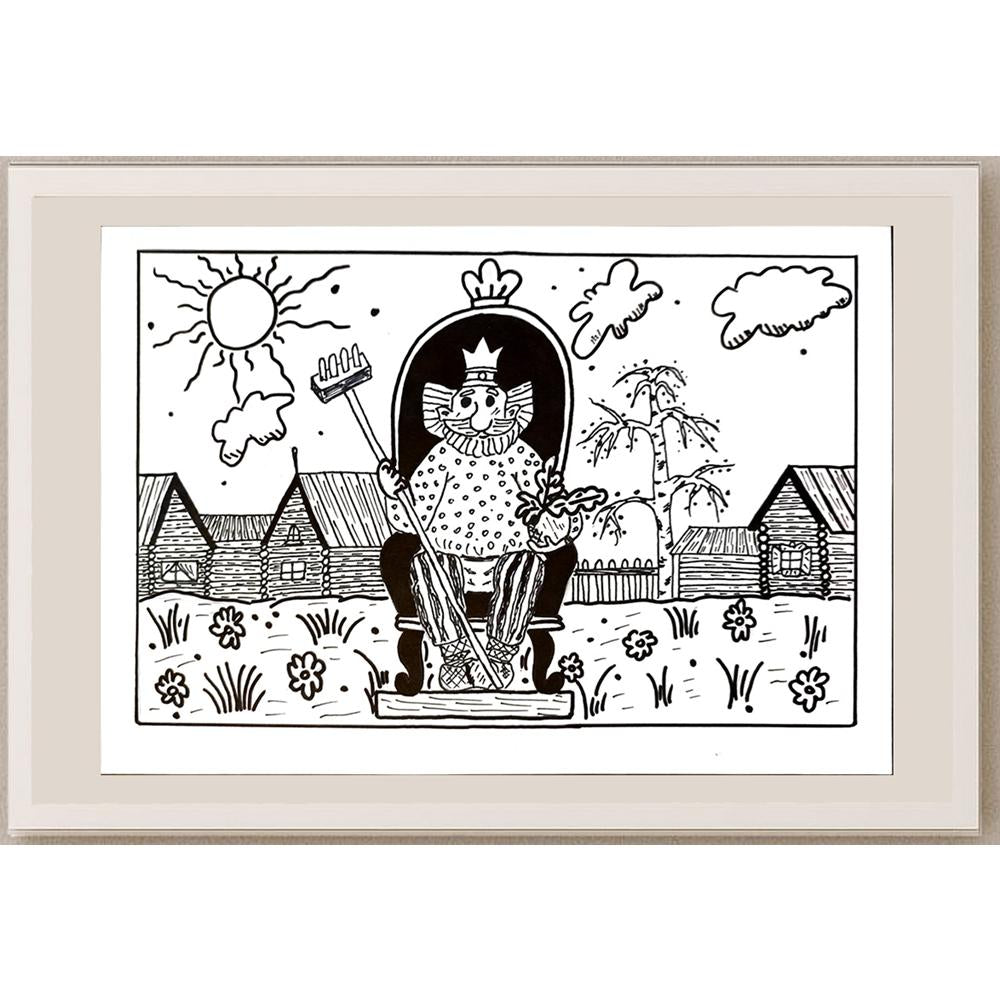 Victoria Evtikhieva 29x21cm Orijinal Karikatür BOD04531