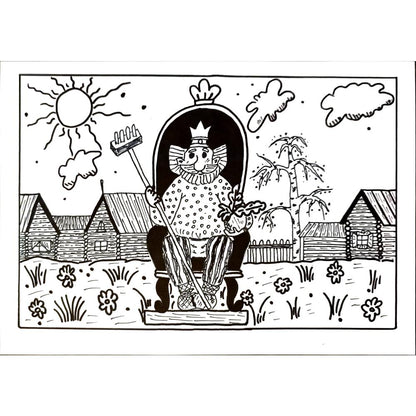 Victoria Evtikhieva 29x21cm Orijinal Karikatür BOD04531