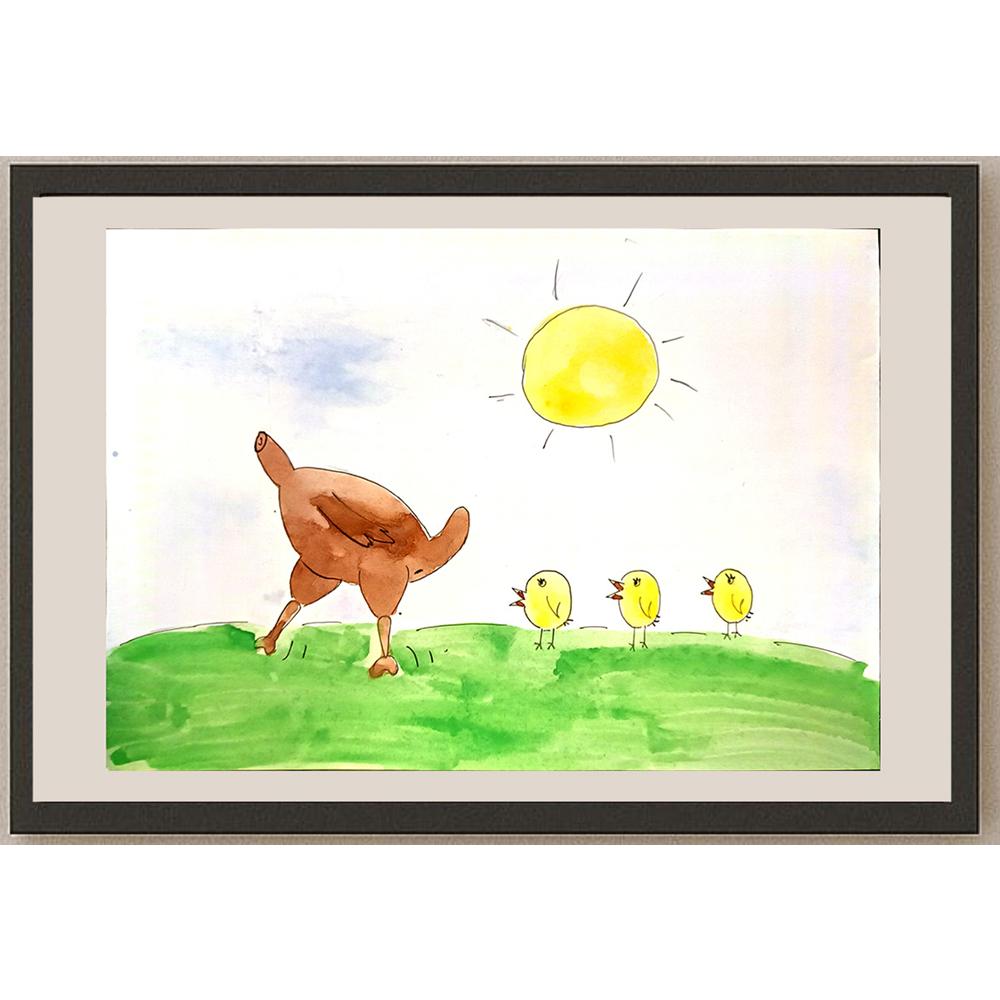 Polina Beloborodova 29x21cm Orijinal Karikatür BOD04532
