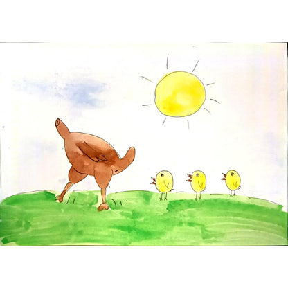 Polina Beloborodova 29x21cm Orijinal Karikatür BOD04532