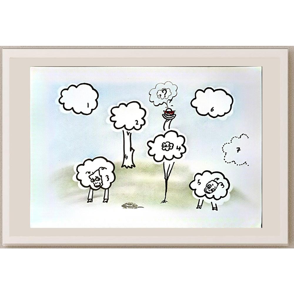 Hamid Bateni 29x21cm Orijinal Karikatür BOD04539