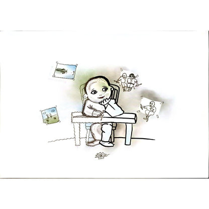 Hamid Bateni 29x21cm Orijinal Karikatür BOD04540