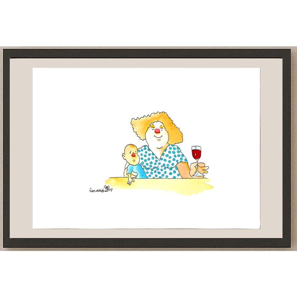 Frans Mensink 29x21cm Orijinal Karikatür BOD04541