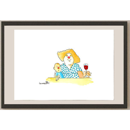 Frans Mensink 29x21cm Orijinal Karikatür BOD04541