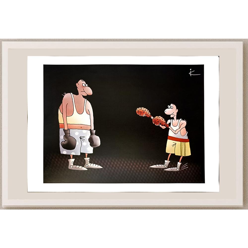 Ilya Katz 29x21cm Orijinal Karikatür BOD04544