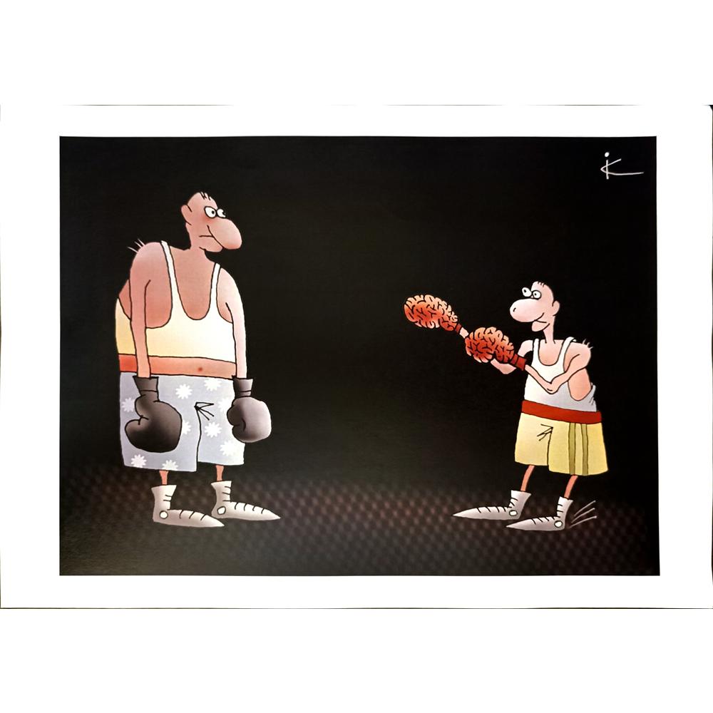 Ilya Katz 29x21cm Orijinal Karikatür BOD04544