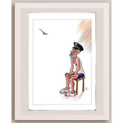 Ilya Katz 29x21cm Orijinal Karikatür BOD04545