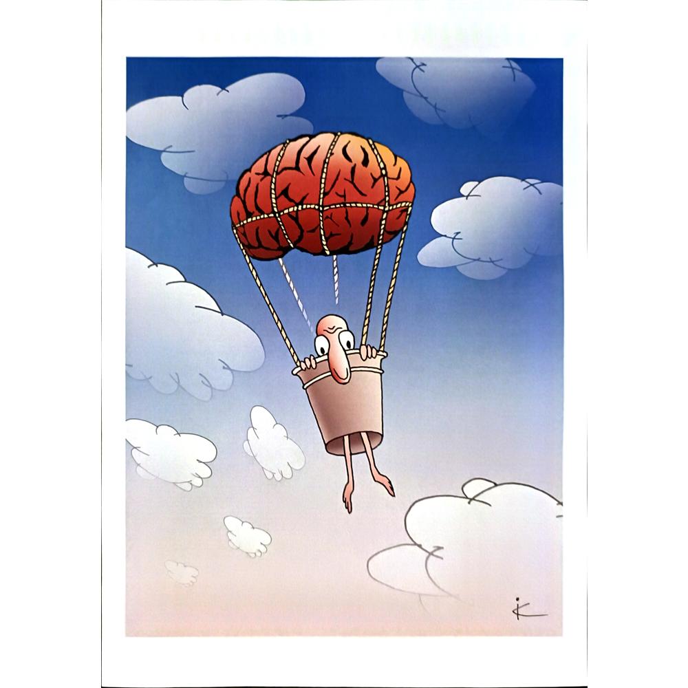 Ilya Katz 29x21cm Orijinal Karikatür BOD04546