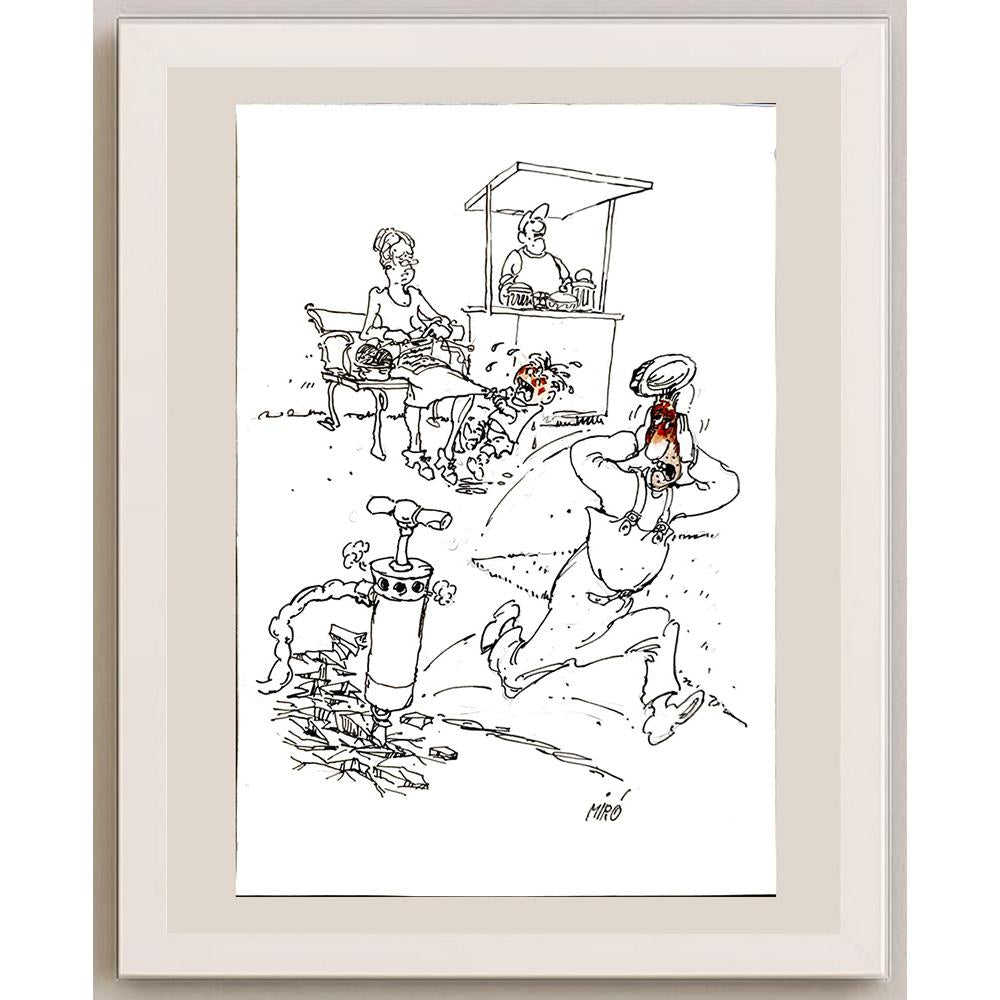 Georgijevski Miroslav 35x25cm Orijinal Karikatür BOD04548