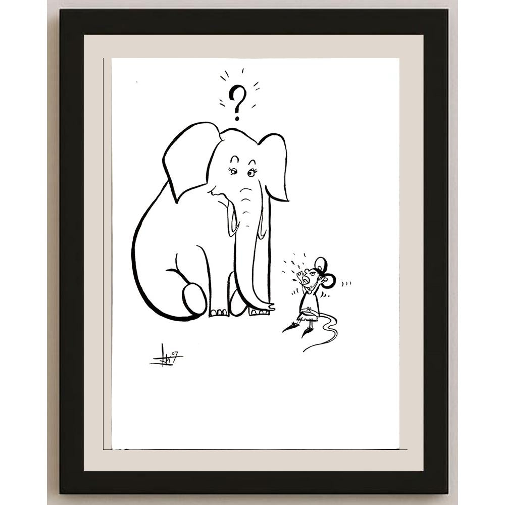 Marija Toskovic 43x30cm Orijinal Karikatür BOD04558