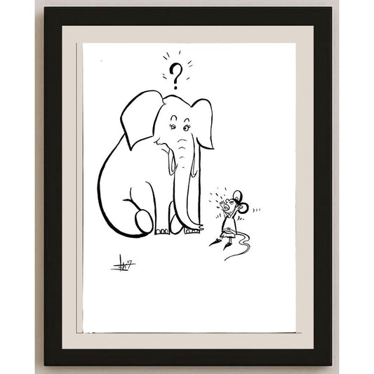 Marija Toskovic 43x30cm Orijinal Karikatür BOD04558