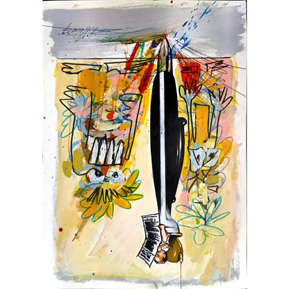 Willem Rasing 43x30cm Orijinal Karikatür BOD04561