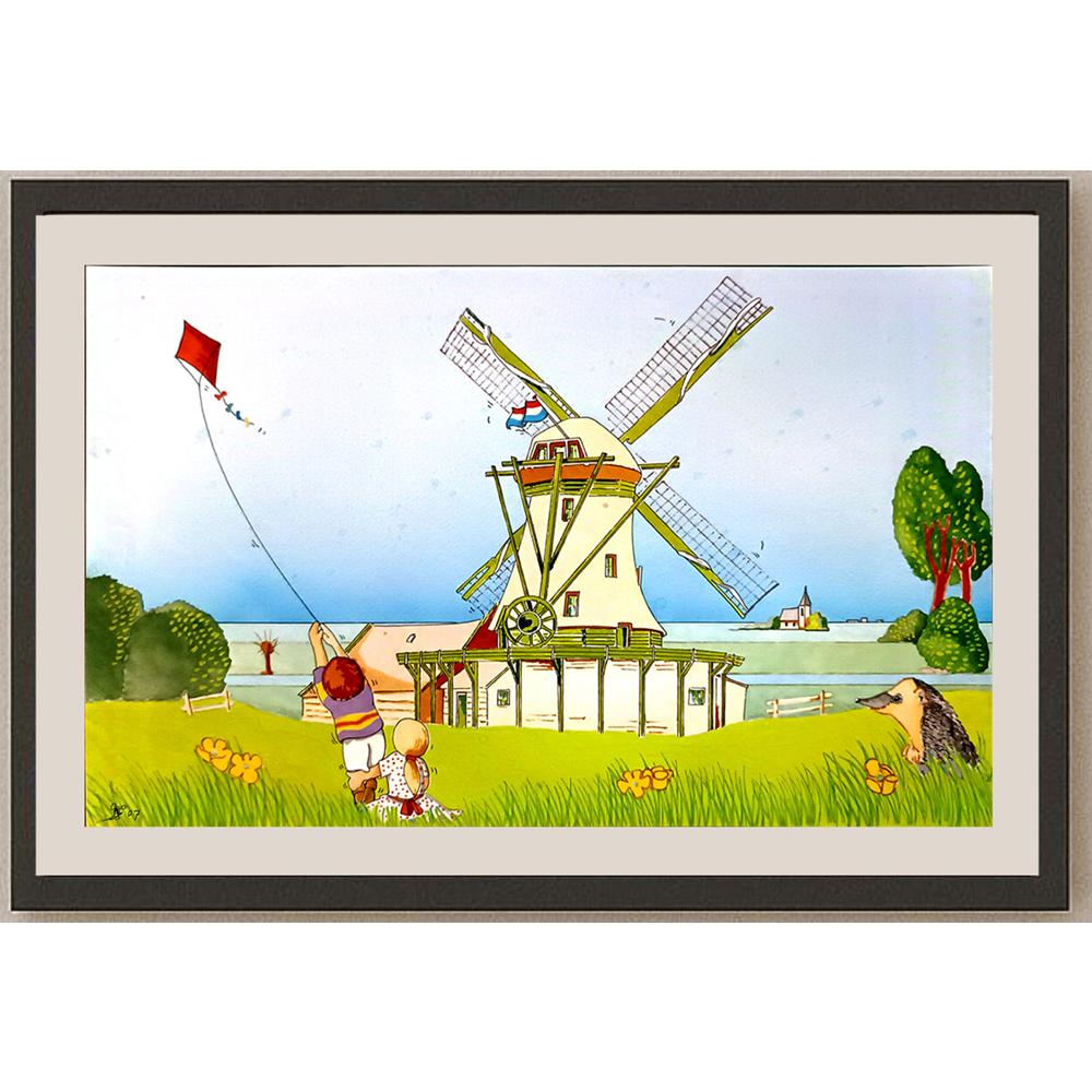 Frans Mensink 38x25cm Orijinal Karikatür BOD04562
