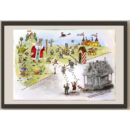 Pavel Constantin 43x30cm Orijinal Karikatür BOD04565