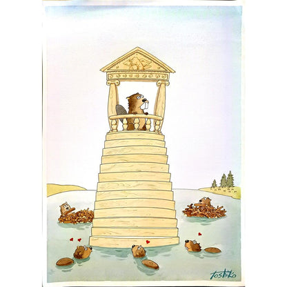 Toshiko Nishida 36x30cm Orijinal Karikatür BOD04567