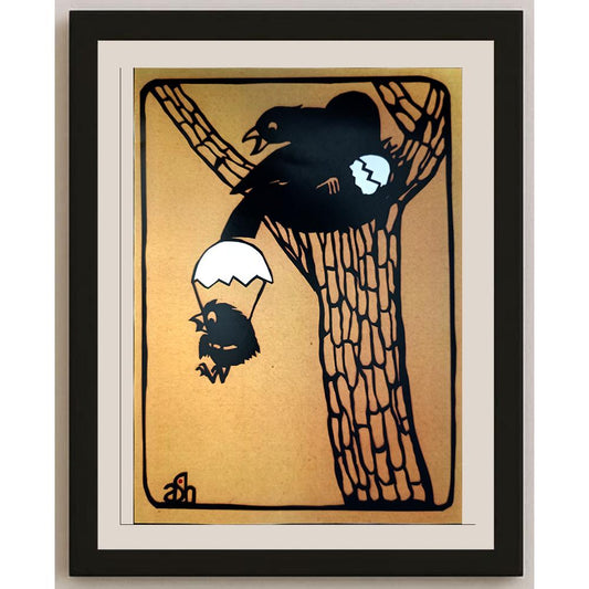 Abraham Averbuch Ash 29x21cm Orijinal Karikatür BOD04569