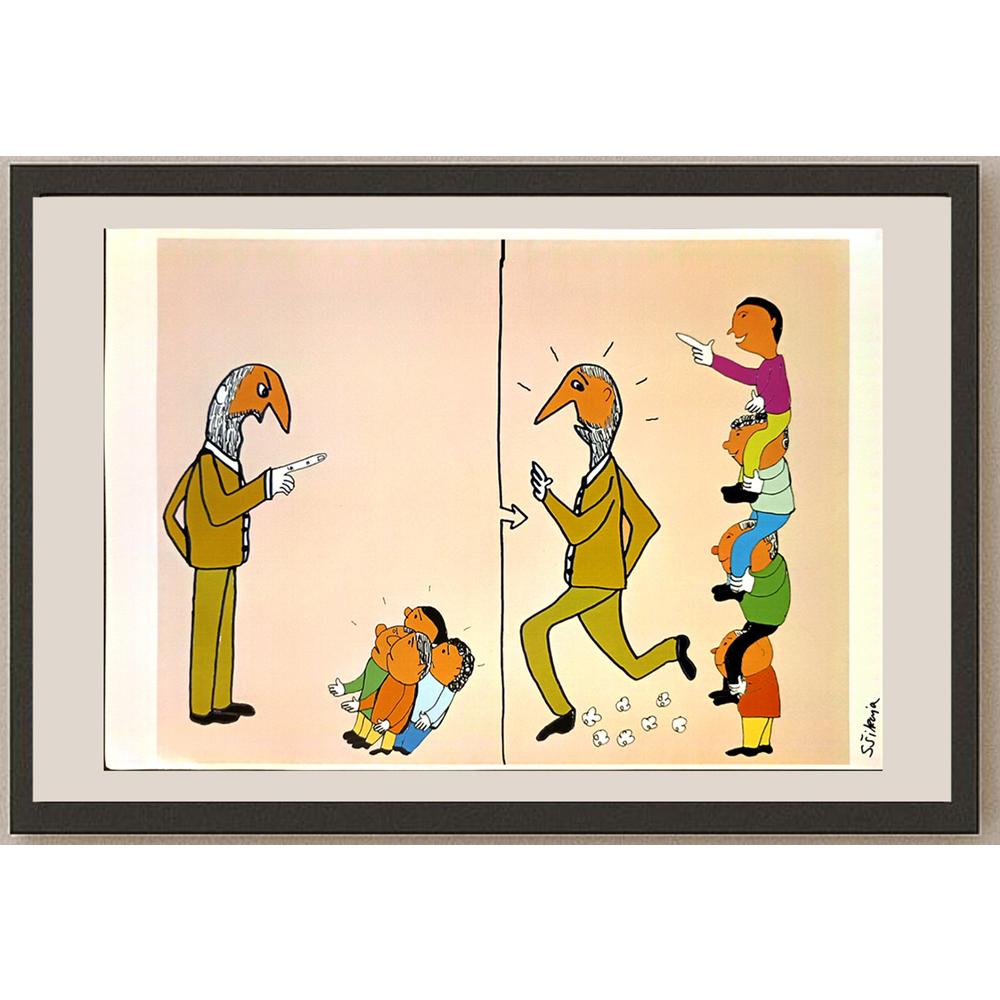 Severin Sikanja 29x21cm Orijinal Karikatür BOD04572
