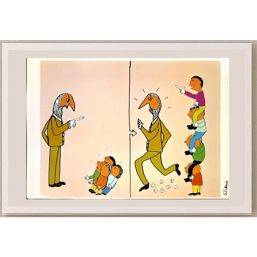 Severin Sikanja 29x21cm Orijinal Karikatür BOD04572